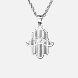 Pendant "White Hamsa".