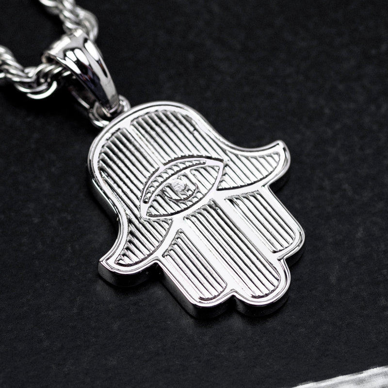 Pendant "White Hamsa".