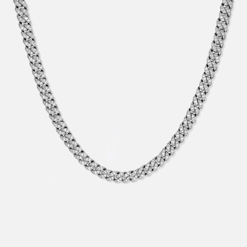 Diamond Cuban" 8mm chain