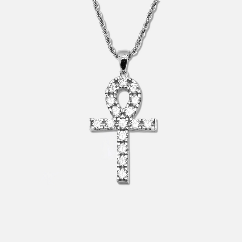 Colgante "White Diamond Ankh"