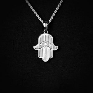 Pendant "White Hamsa".